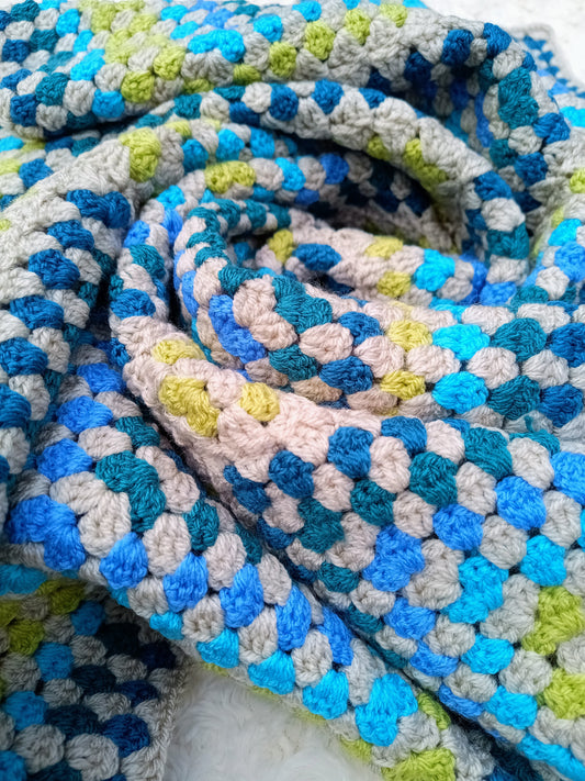 Baby Toddler Granny Square Blanket