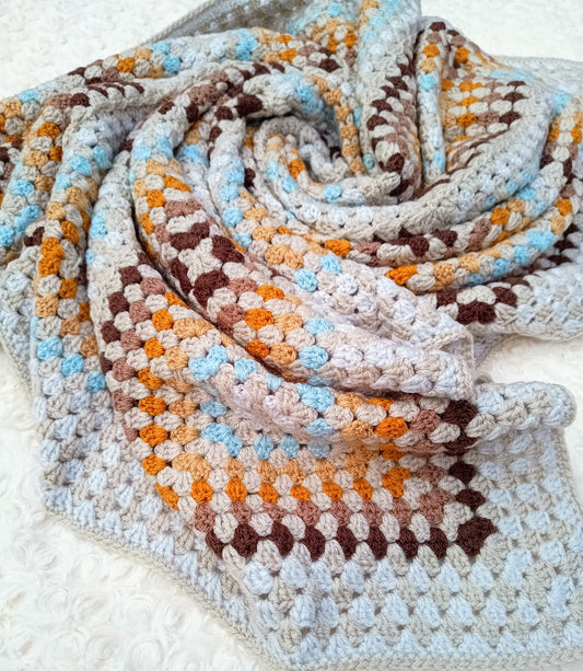 Baby Toddler Granny Square Blanket