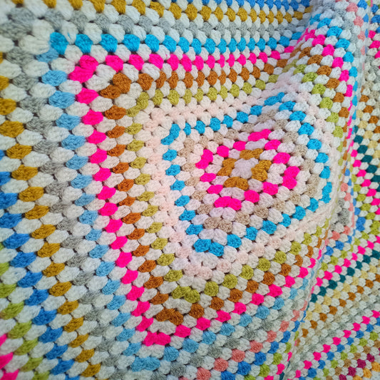 Granny Square Baby Crochet Blanket