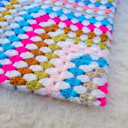 Granny Square Baby Crochet Blanket