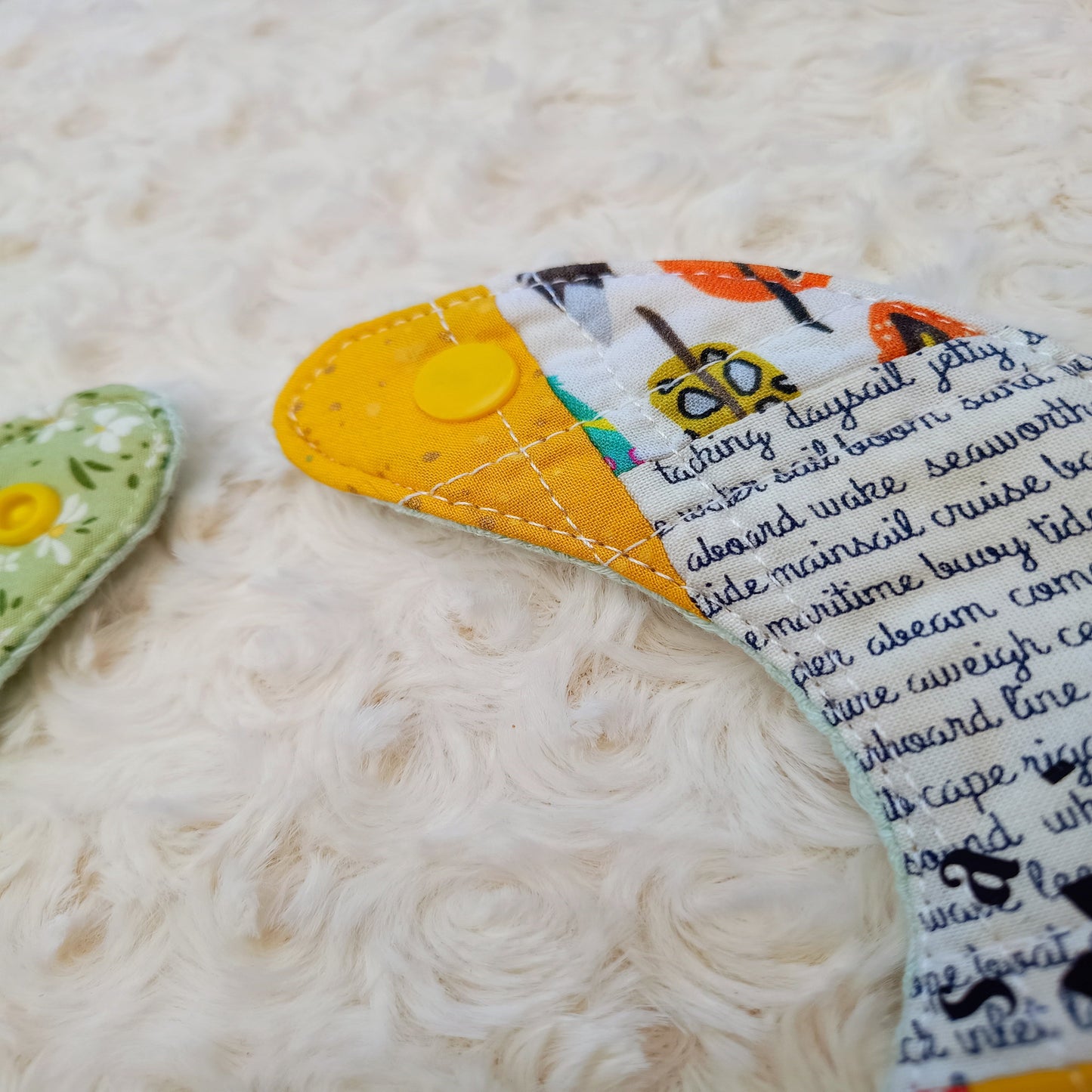 Patchworck Bib and Soft Toy Set