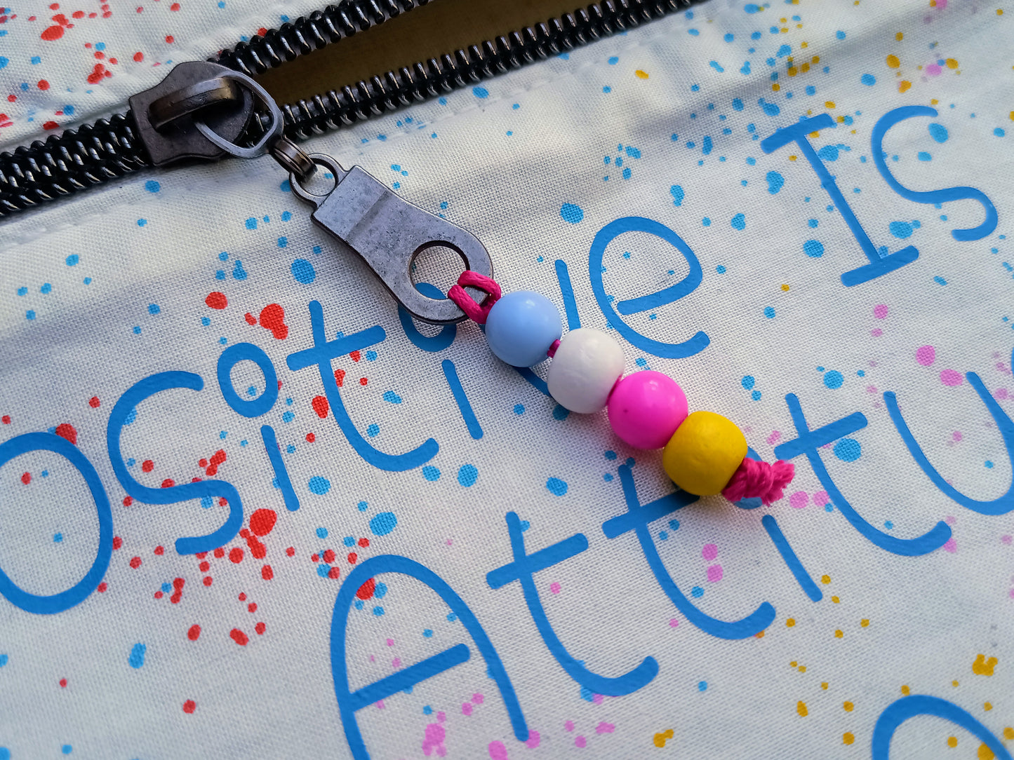 Quoted Cotton Zipper Pouch