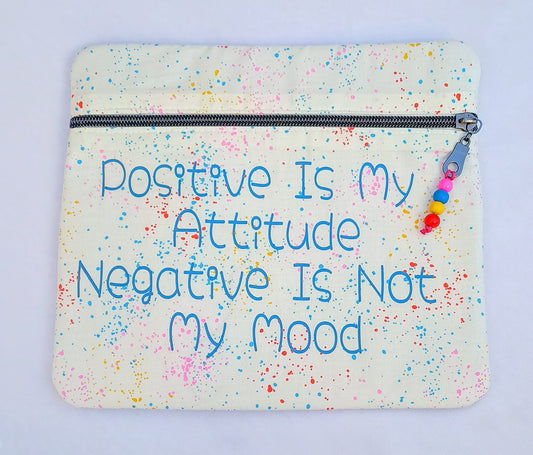 Quoted Cotton Zipper Pouch