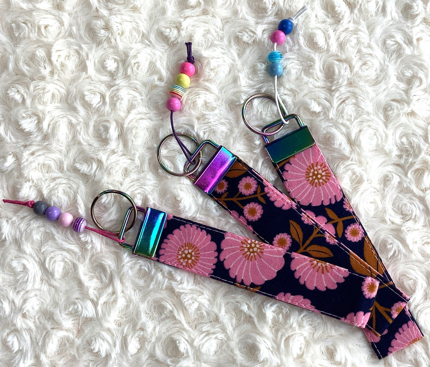 Midnight Bloom Wristlet