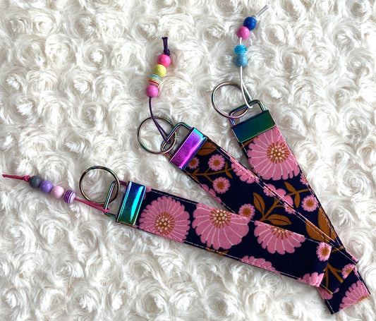 Midnight Bloom Wristlet